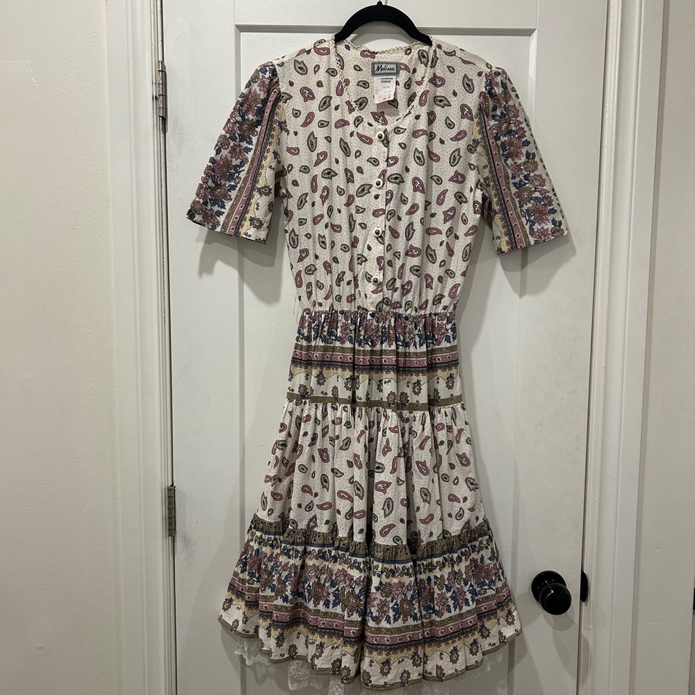 Vintage Canadian western prairie cotton dress